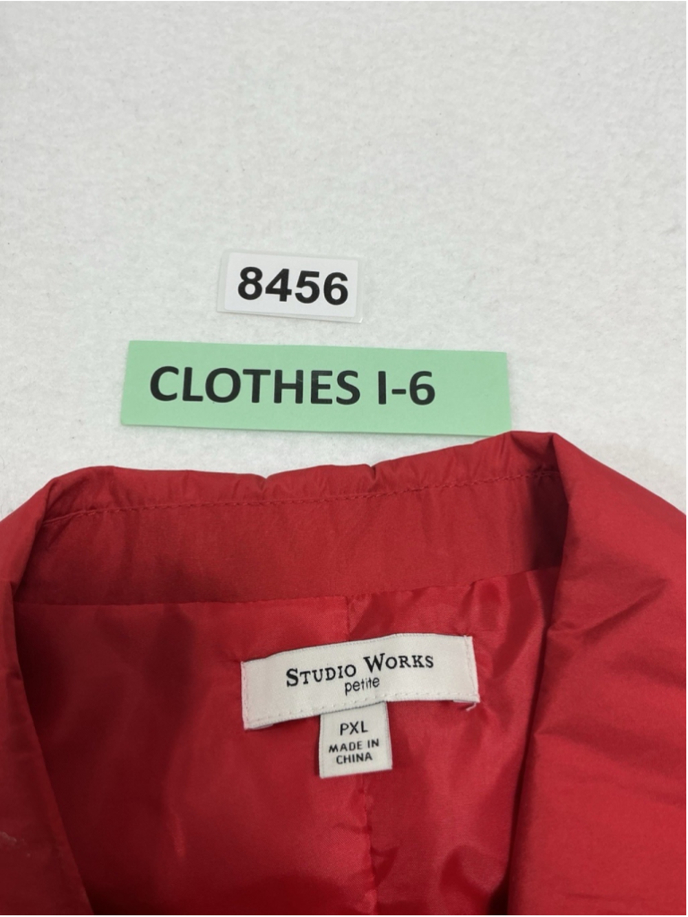 Womans Excellent Studio Works Adjustible Sleeve Full Zip Windbreaker PXL Red - Picture 3 of 6